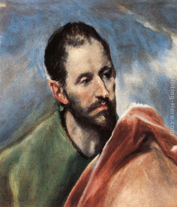 Study of a Man painting - El Greco Study of a Man art painting